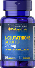 L-Glutathione แอล-กลูต้าไธโอนบริสุทธิ์ 250 mg 60 เม็ด ไม่ผสมตัวอื่น ช่วยผิวขาวกระจ่างใส รูปที่ 1