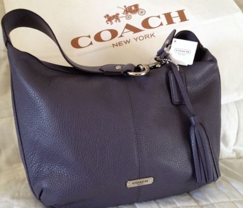 New COACH Handbag Hobo Leather รูปที่ 1