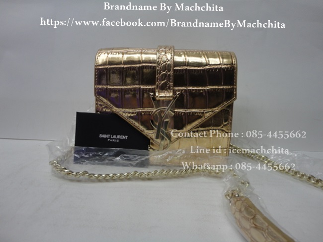 กระเป๋าครัช YSL มาพร้อมสายสะพายโซ่ยาว สินค้านำเข้าระดับ Hi-end คุณภาพดีที่สุด รูปที่ 4