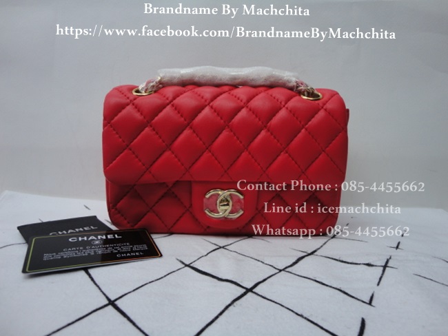 กระเป๋า Chanel Classic Size 7''-8'' สินค้านำเข้าระดับ Hi-end คุณภาพดีที่สุด รูปที่ 5
