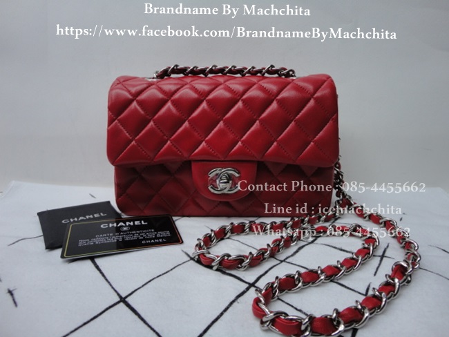 กระเป๋า Chanel Classic Size 7''-8'' สินค้านำเข้าระดับ Hi-end คุณภาพดีที่สุด รูปที่ 4