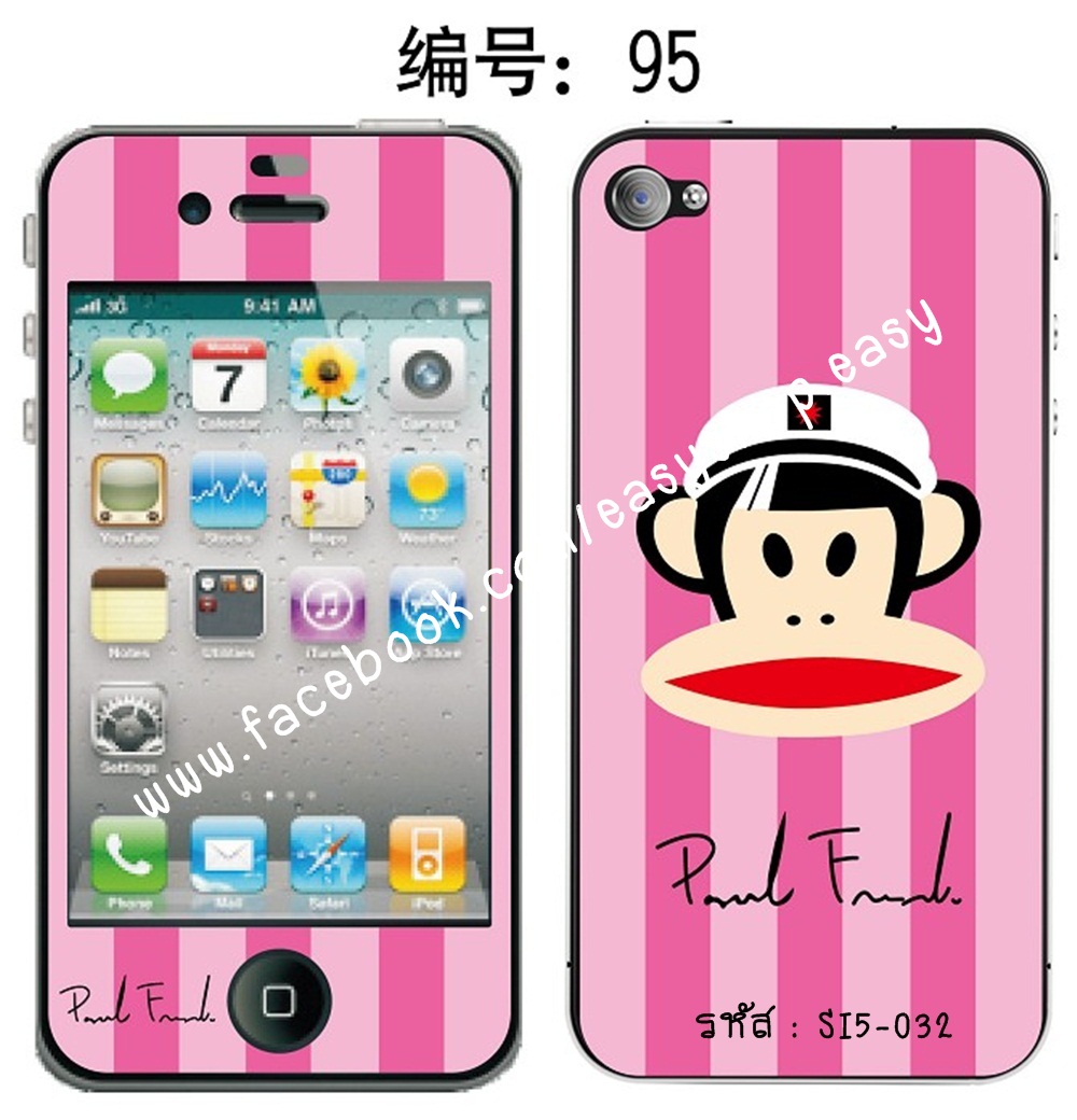 สติ๊กเกอร์สำหรับ Iphone 5 ลายการ์ตูน รูปที่ 4