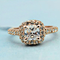 Size O TD-180 bondsnet 18k 18ct Rose gold GP Band Wedding Crystal Lab Diamond Ring