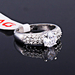 รูปย่อ bondsnet Size Q 18k 18ct White gold GP Band Wedding Crystal Lab Diamond Ring TD-177 รูปที่3