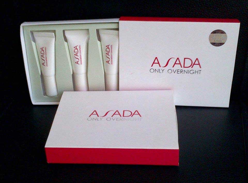 Asada ครีมขนาดทดลองเซ็ตเล็กได้ลองใช้ทดลองก่อนเพื่อทดสอบค่ะ โดยยังคงส่วนประกอบที่สำคัญของ Asada Cream Set  รูปที่ 1