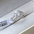 Size R1/2 TD-174 bondsnet 18k 18ct White gold GP Wedding Crystal Lab Diamond Ring