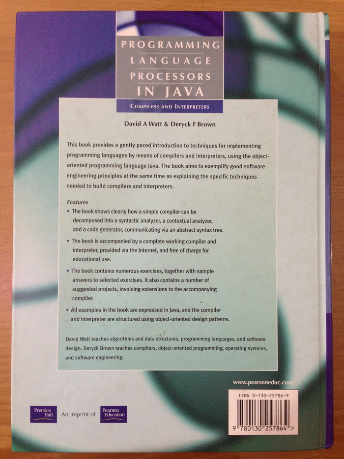 ขาย หนังสือ Textbook ปกแข็ง สภาพดี ราคาถูก : Programming Language Processors in Java Compilers and Interpreters รูปที่ 3
