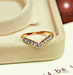 รูปย่อ bondsnet Size Q 18k 18ct Rose gold GP Wedding Crystal Lab Diamond Ring TD-148 รูปที่2