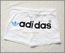 รูปย่อ กางเกงขาสั้น ADIDAS สีขาว LOGO สีฟ้า สวยๆ รูปที่3