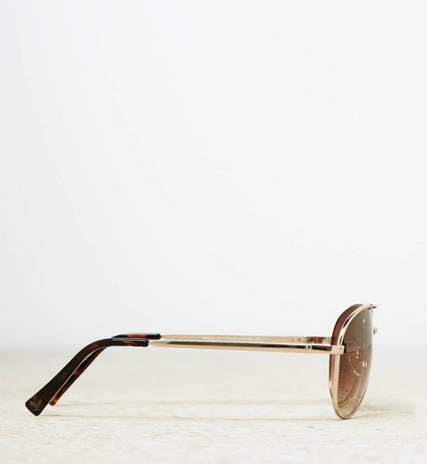 แว่นกันแดด American Eagle รุ่น AEO AVIATOR SUNGLASSES COLOR : GOLD รูปที่ 4