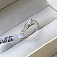 Size Q 18k 18ct White gold GP Band Wedding Crystal Lab Diamond Ring TD-79