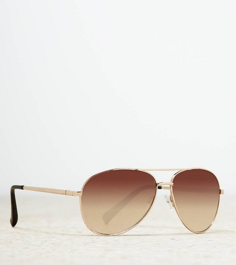 แว่นกันแดด American Eagle รุ่น AEO AVIATOR SUNGLASSES COLOR : GOLD รูปที่ 1