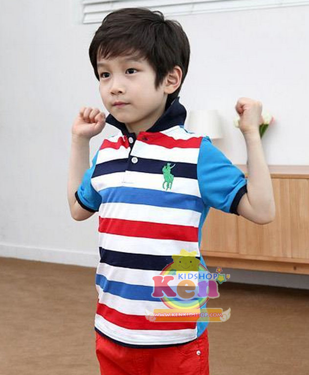 CISI เสื้อโปโลเด็กแขนสั้น POLGEN University สีฟ้า รูปที่ 3