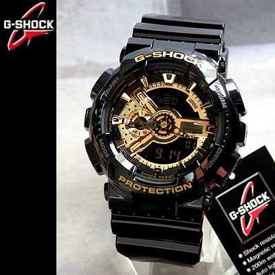 G-Shock GA110GB สีดำเงา ทอง รูปที่ 3
