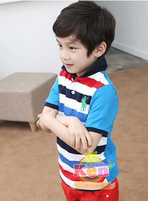CISI เสื้อโปโลเด็กแขนสั้น POLGEN University สีฟ้า รูปที่ 2