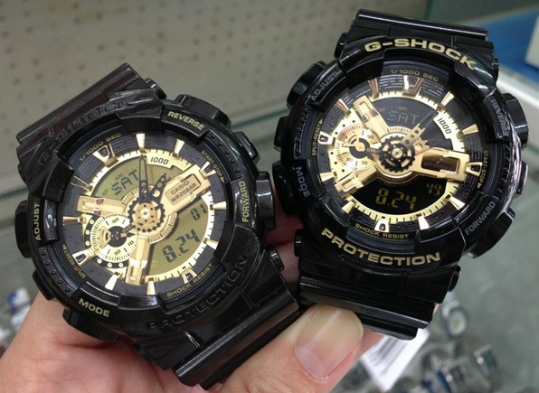 G-Shock GA110GB สีดำเงา ทอง รูปที่ 2