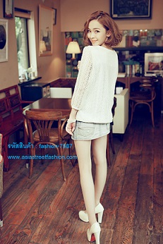 พร้อมส่ง  เสื้อลูกไม้แฟชั่น สไตล์เกาหลี แบรนด์ R.JSTORY  รูปที่ 4