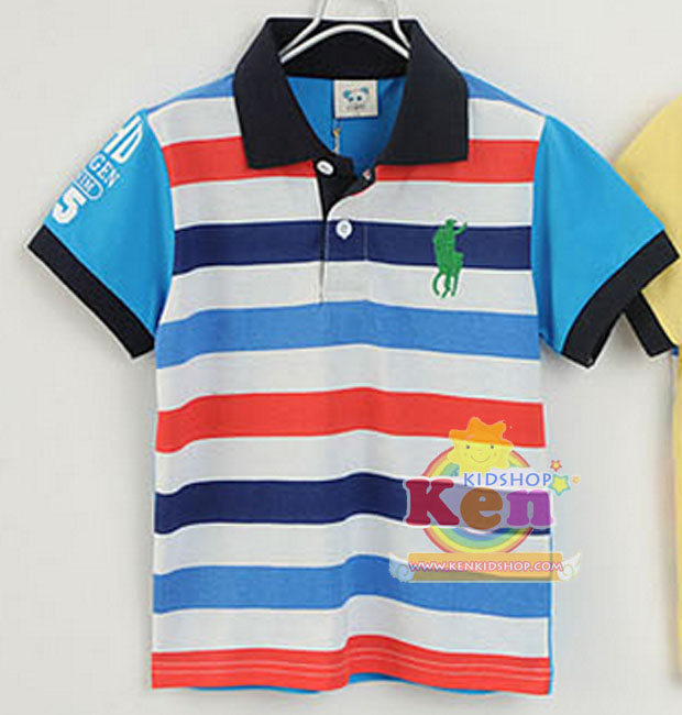 CISI เสื้อโปโลเด็กแขนสั้น POLGEN University สีฟ้า รูปที่ 5
