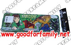 กล่องดินสอ แม่เหล็ก Ben10 เปิดได้ 2 ด้าน สีเขียว พร้อมกบเหลาดินสอ เครื่องเขียน เบนเทน เบ็นเท็น รหัส staben001 รูปที่ 2