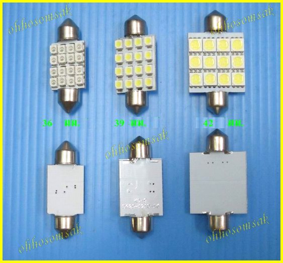 ขายหลอดไฟ LED ในห้องโดยสาร 2X3, 3 X 4 , 4 X 4 ดวง, สว่างมาก สีขาว ,ฟ้า ใช้เปลี่ยนเพิ่มความสว่างในห้องโดยสารรถยนต์ รูปที่ 5
