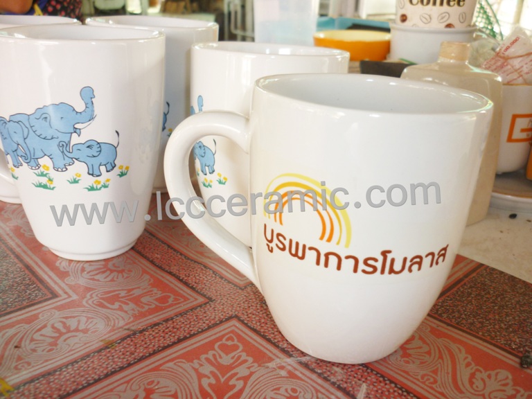 แก้วเซรามิค ( เซรามิคสกรีนโลโก้ราคาโรงงาน ) **แก้วเซรามิค , Mug,ชุดแก้วกาแฟ รูปที่ 6