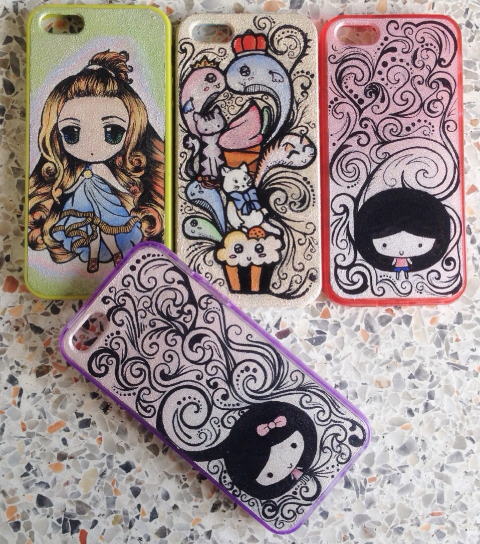 Case iPhone 5,5s paint handmade รูปที่ 1