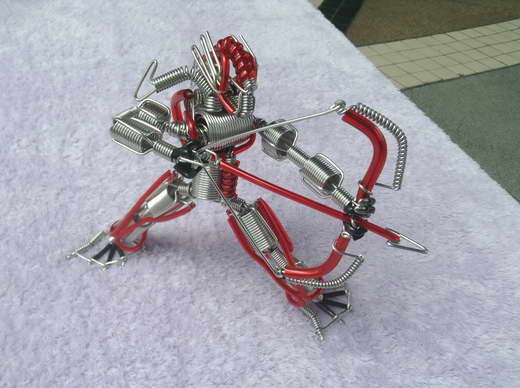 หุ่นยนต์ลวดดัด (wire handmade) ของฝากของสะสมสำหรับคนรักหุ่นยนต์ รูปที่ 1
