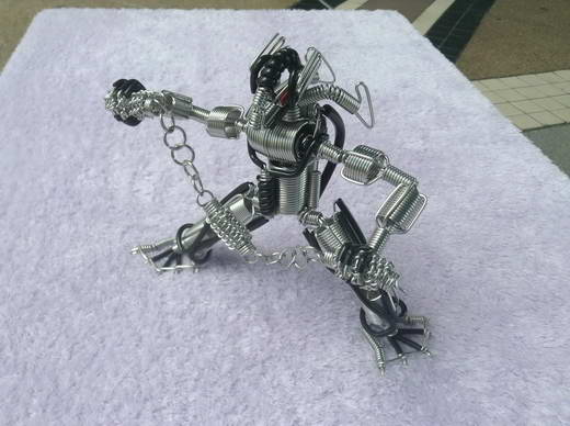 หุ่นยนต์ลวดดัด (wire handmade) ของฝากของสะสมสำหรับคนรักหุ่นยนต์ รูปที่ 3