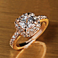 Size Q bondsnet 18k 18ct White gold GP Wedding SWAROV 18k 18ct Rose gold GP Band Wedding Crystal Lab Diamond Ring TD-181