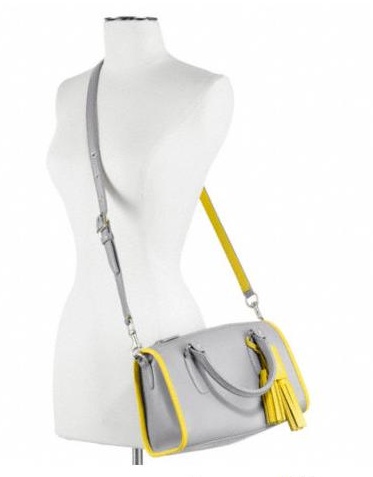 กระเป๋าCOACH รุ่น ARCHIVAL TWO TONE  SATCHEL F23418 รูปที่ 3
