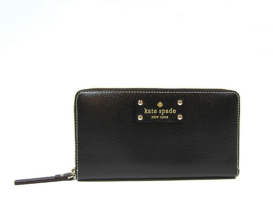 กระเป๋าสตางค์  Kate Spade รุ่น Neda Leather Wellesley Black Wallet WLRU1153 รูปที่ 1
