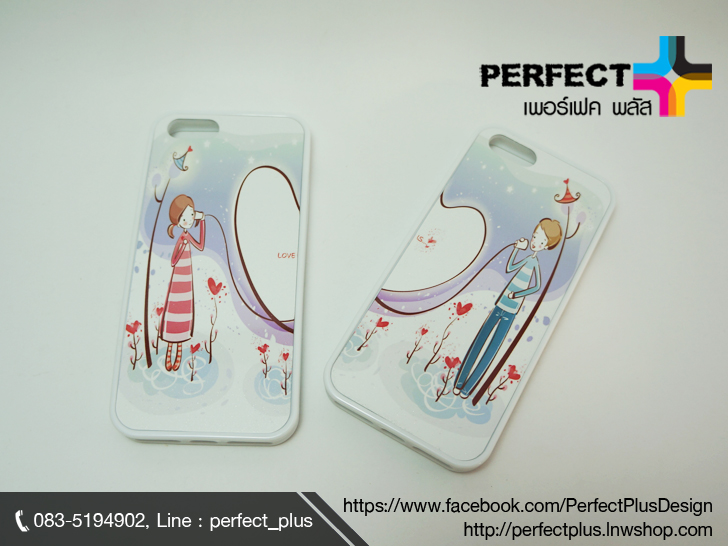 รับพิมพ์เคสมือถือ เคสคู่รัก เคสตัวอักษร ลายตามสั่ง ไม่จำกัดจำนวนสี รูปที่ 1