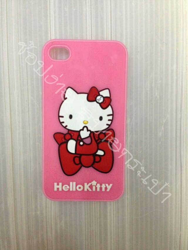 เคสไอโฟน5S/5 เคสซิลิโคลน 3D ลายคิตตี้ รูปที่ 4