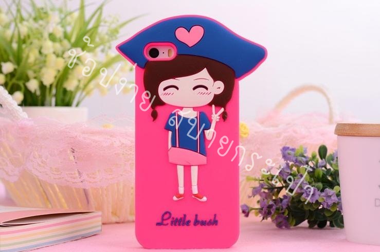 เคสไอโฟน5S/5 เคสซิลิโคลน 3D รูปเด็กผู้หญิง  รูปที่ 3