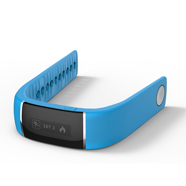 Wristband bluetooth pedometer สายรัดข้อมือเพื่อสุขภาพ เชื่อมต่อได้ทั้ง iPhone, iPad และ Android รูปที่ 1