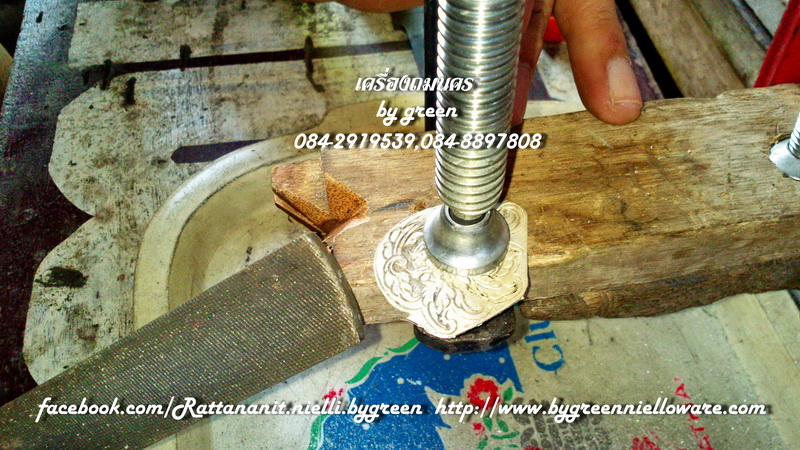 เครื่องถมนคร by green จี้ถมเงิน ลายดอกพุดตาน รูปที่ 4