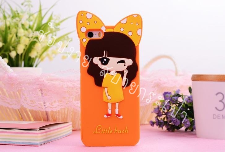เคสซิลิโคลน 3D รูปเด็กผู้หญิง ดีไซน์ออกแบบความน่ารัก รูปที่ 4