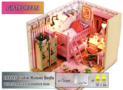 ขาย บ้านจิ๋ว บ้านตุ๊กตา diy ของขวัญน่ารัก จากร้าน giftforfan จ้า รูปที่ 5