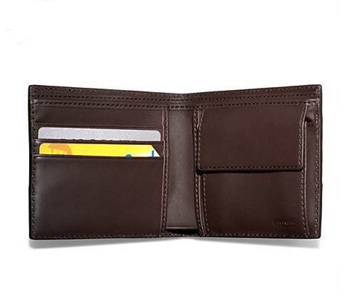 กระเป๋าสตางค์ผู้ชาย COACH  CAMDEN LEATHER COIN WALLET F74637   รูปที่ 3
