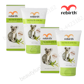 โปรโมชั่นซื้อคู่ Rebirth Tea Tree and White tea Facial wash 100 ml. รูปที่ 1