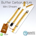 ฺButter Carborundum Mini Stream - สายเอี้ยมเส้นเล็ก (Suspenders) สายสีขาว ลายดิ้นทอง ขนาดสาย กว้าง 1.5 เซนติเมตร ยาวสุด 