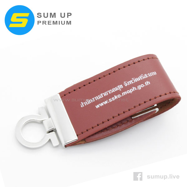 NO1. แฟลชไดร์ฟหนังขายส่ง (flash drive leather) พร้อมสกรีนโลโก้ฟรี โทร 082-565-3016 รูปที่ 3
