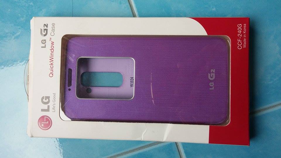 ขาย lg g2 quick window case สีม่วงสด สวยมากค่ะ รูปที่ 4