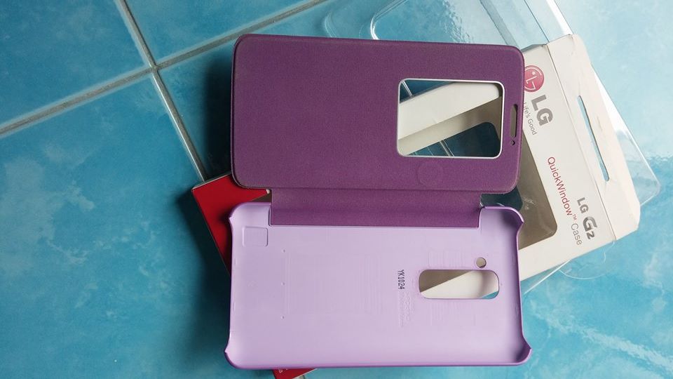 ขาย lg g2 quick window case สีม่วงสด สวยมากค่ะ รูปที่ 3