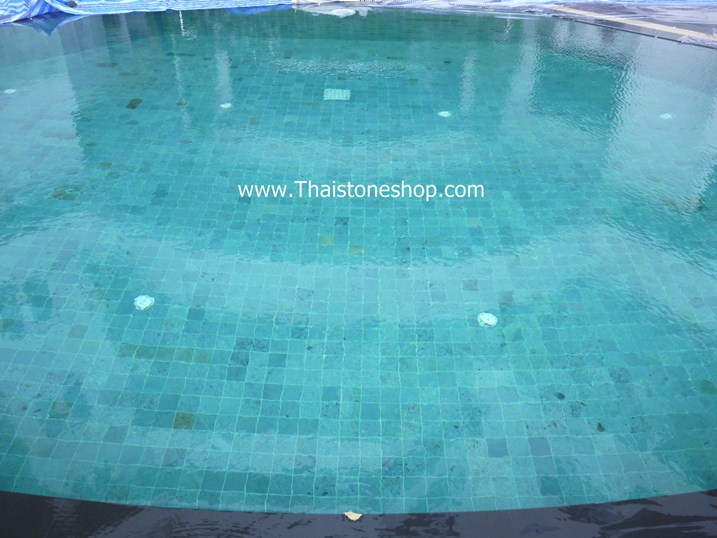 หินปูสระว่ายน้ำ green sukabumi 10x10 cm. คุณภาพเกรด premium คัดเกรด แล้ว สินค้า มี Stock พร้อมส่ง รูปที่ 6