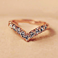 Size Q bondsnet 18k 18ct Rose gold GP Wedding Crystal Lab Diamond Ring TD-148