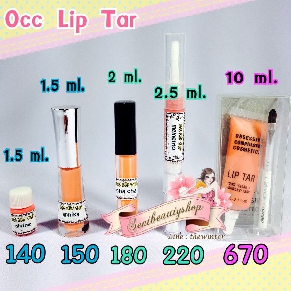 พร้อมส่ง OCC LIP TAR มีสีให้เลือกมากกว่า 70 สี ทั้งแบบเต็มหลอดและแบบมินิแบ่งขาย ราคาถูกใจสุด ๆ รูปที่ 1
