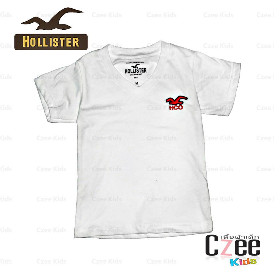 เสื้อผ้าเด็ก เสื้อยืด Hollister สีขาว รูปที่ 1