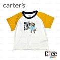 เสื้อผ้าเด็ก เสื้อยืด Carter's สีขาวแขนเหลือง