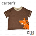 เสื้อผ้าเด็ก เสื้อยืด Carter's สีน้ำตาล ลายน้องหมา